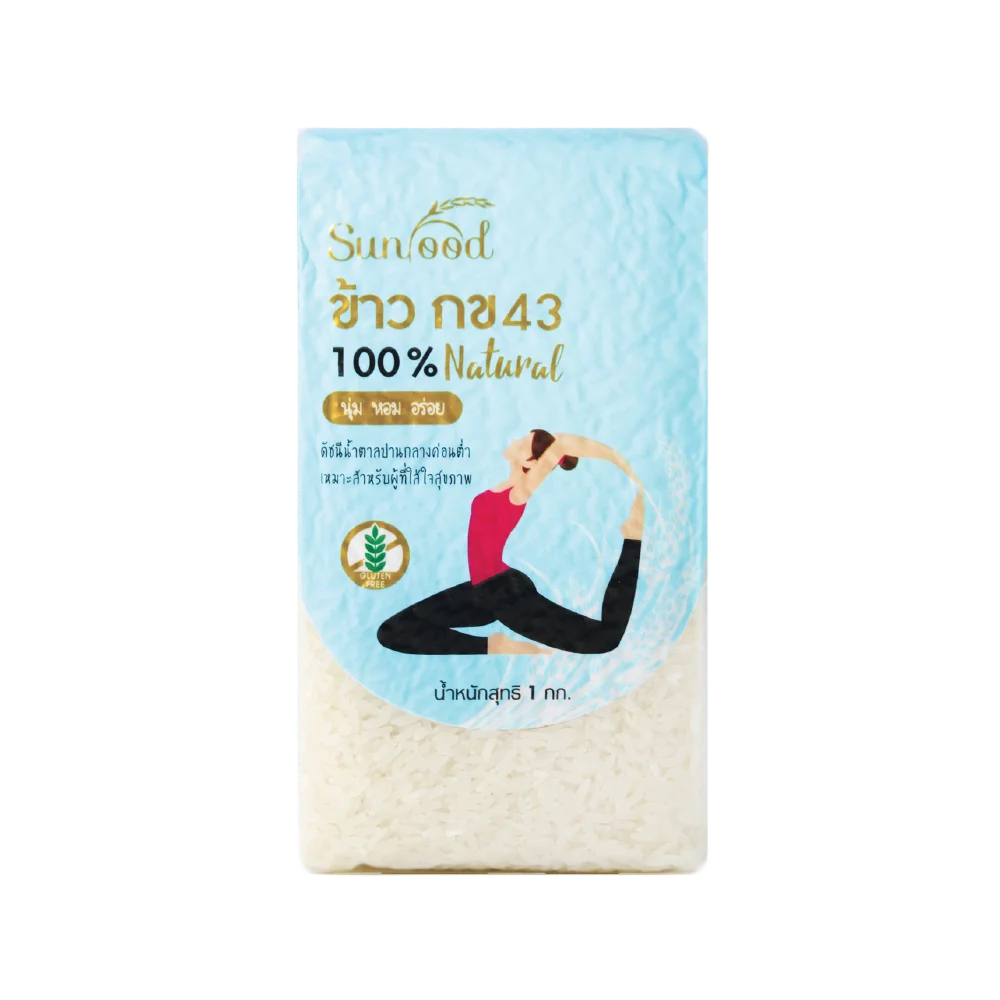 Супер-премиум тайский белый рис с длинным зерном RD43 1 кг для обычного культивирования здоровый рисовый продукт из Таиланда