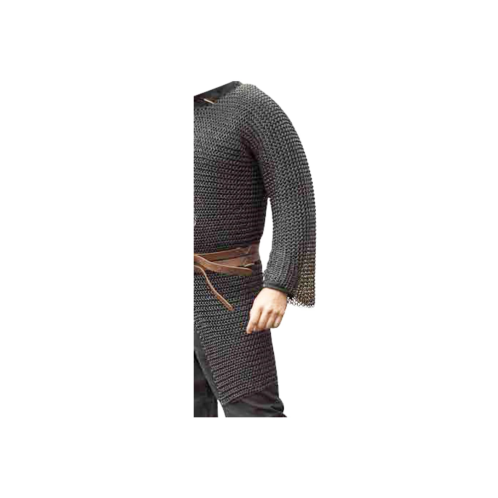 Customizable Three-Quarter Sleeve Chainmail Armor Mild Steel Original Indian Manufacture Ring Rivets Chainmail Metal Crafts