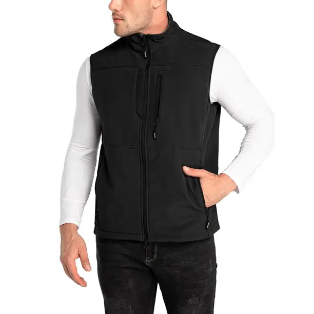 Zip Up Fleece Windproof Sleeveless Jacket