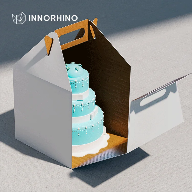 Custom Wedding Invitations Luxury Preserved Flowers Cake Box