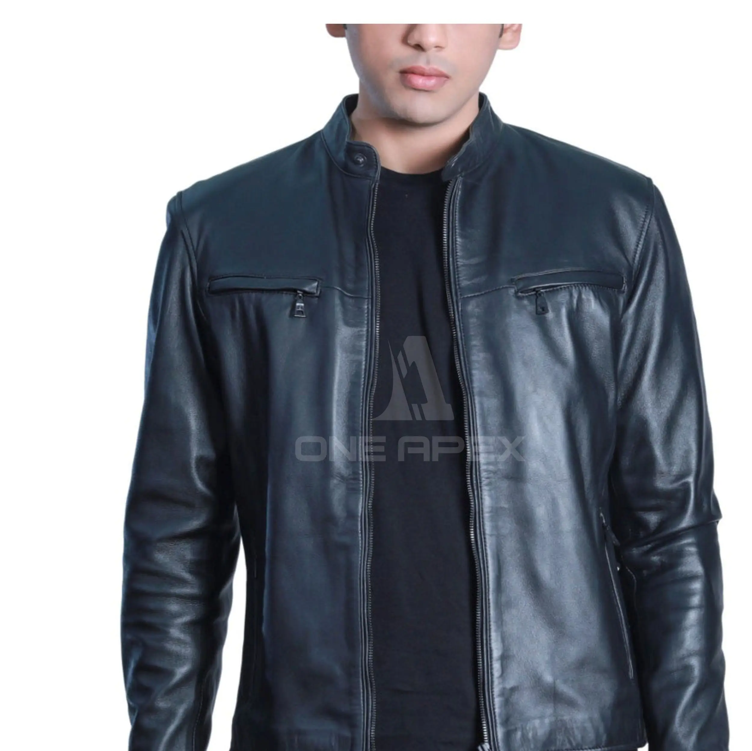 Outdoor Casual Leather Jacket Eco-friendly & Plus size Leather Jacket For men 100% Genuine Leather Jacket