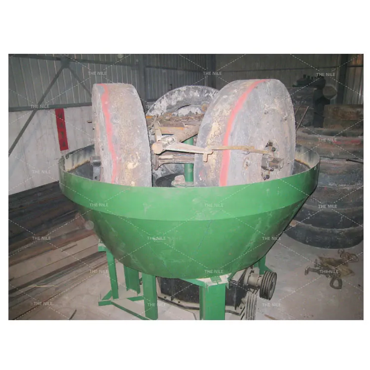 Hot sale Gold Wet Pan Mill machine gold mining The Gold Mining  Grinding Machine Flour Stone Wet Pan Mill For Sale