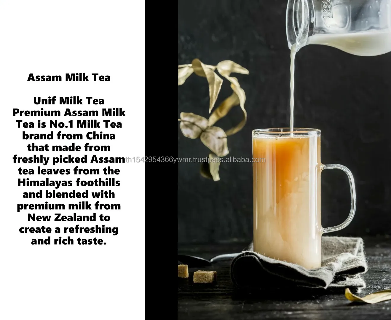 ASSAM/ Milk Tea (size 500ml)/ made from Freshly Picked Assam Tea Leaves from The Himalayas Delicious Soft Drinks for Export