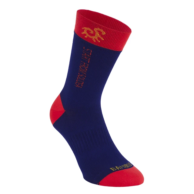 Italian first quality mid-calf socks with graduated compression invisible linked toe two colours