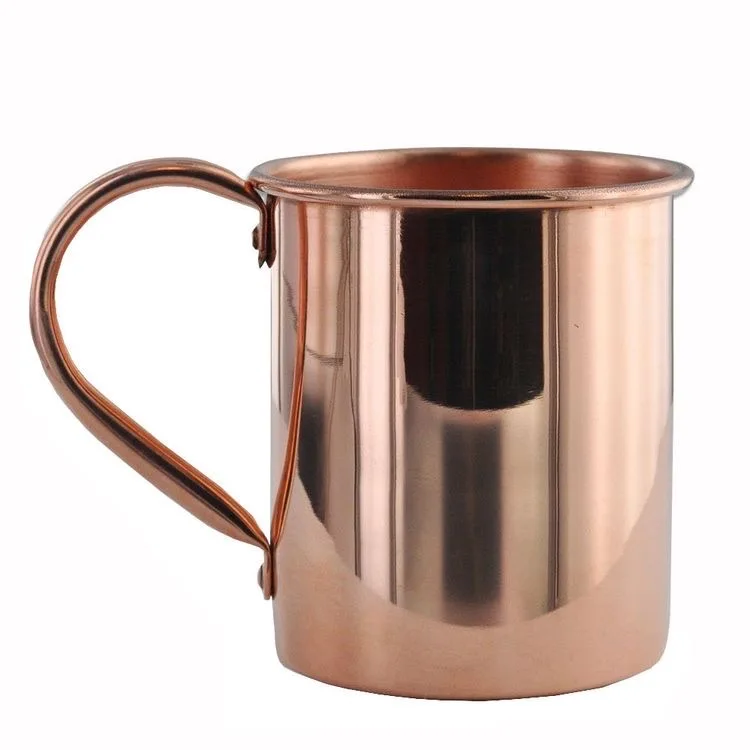 Exclusive Solid Copper Drinking Mug Designer Handle Moscow Mule for Drink ware