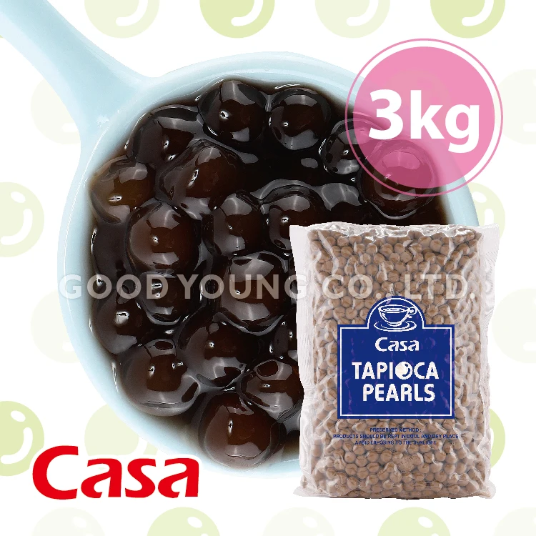 3kg HALAL Certification Bubble Pearl Milk Tea Ingredients Instant Bubble Tapioca Boba Pearls