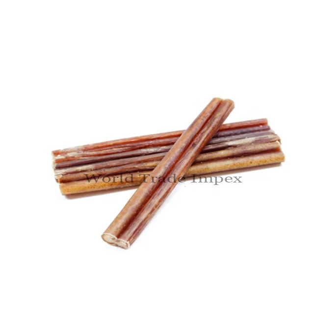
High nutrition dried bully sticks dog food for large breed bull pizzle 