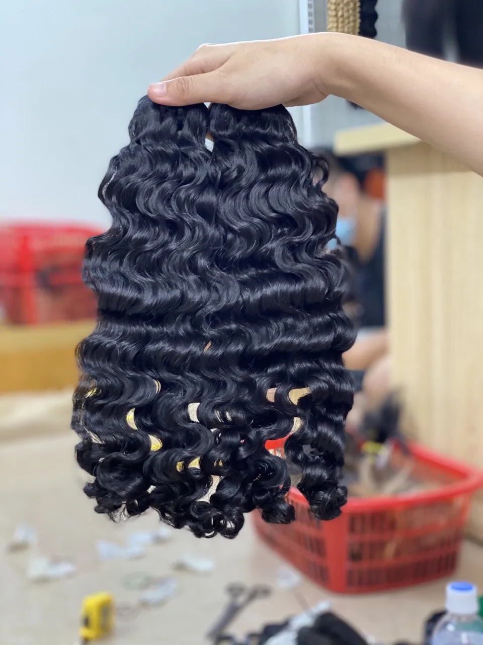 WHOLESALE PRICE BURMESE CURLY RAW VIRGIN CUTICLE ALIGNED 100% VIETNAMESE HUMAN  HAIR EXTENSION