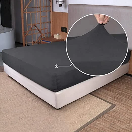 96% Cotton 4% Spandex Fitted Bed Sheets Set Wholesale