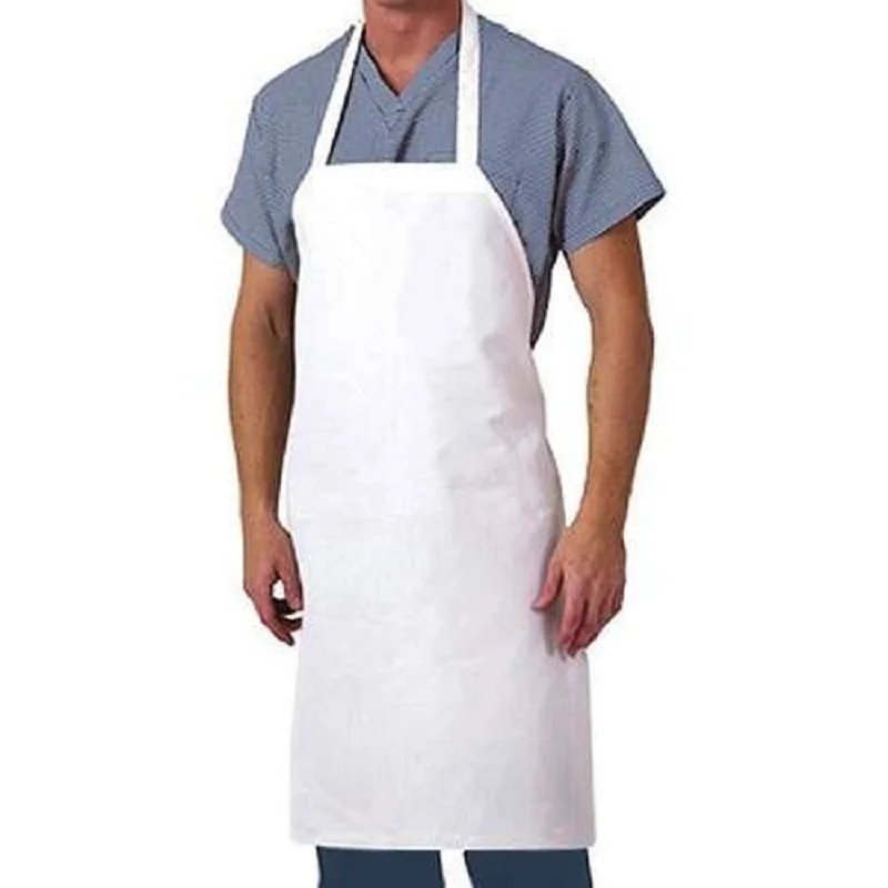 adjustable bib apron with long ties for women men