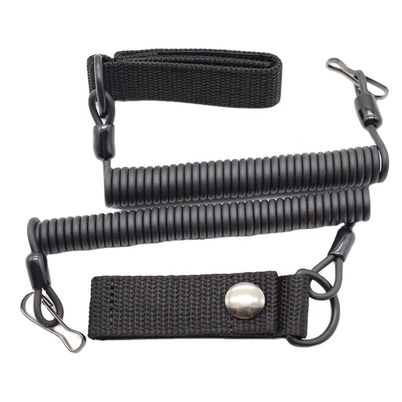 Cables safety cable spring wire rope factory key rope coiled lanyard gun rope