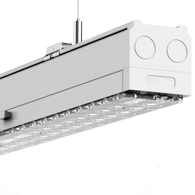 
IP54 rating sport filed tool free flicker free Industrial supermarket or warehouse trunking system led linear light 