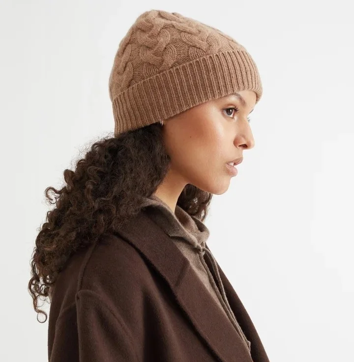 Wholesale Custom Organic Cotton Wool Merino Wool Knitted Unisex Beanie