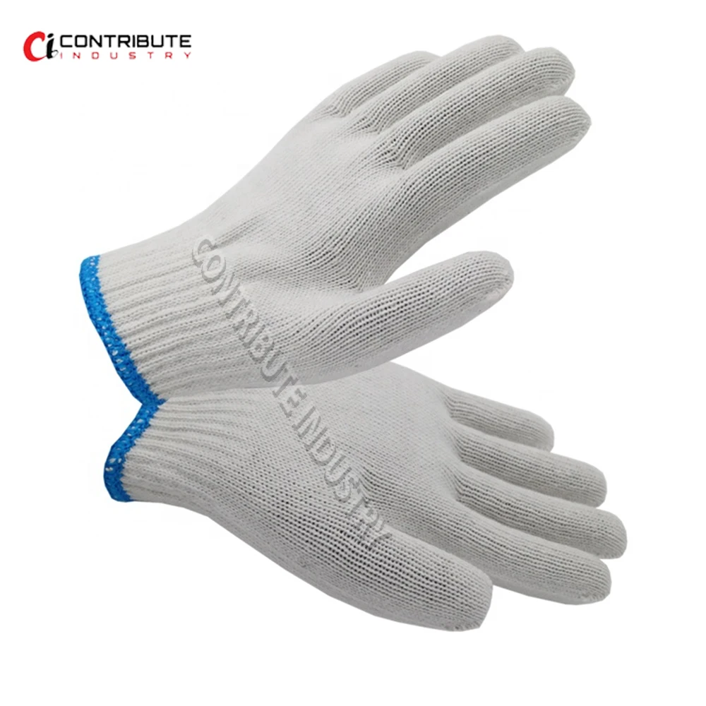 Cheap good quality Glove work man point gloves Cotton gloves
