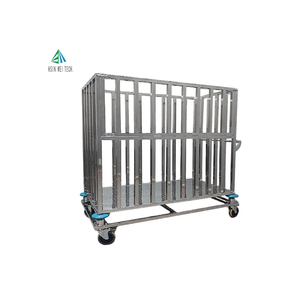 stand wheels for heavy duty moving logistics cage trolley