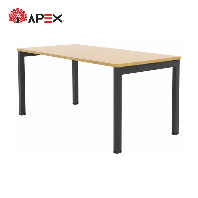 2021 New Design Customize Office Furniture NEO Series Discussion Table with Black Table Leg Desk Modern Wooden Leg Stopper