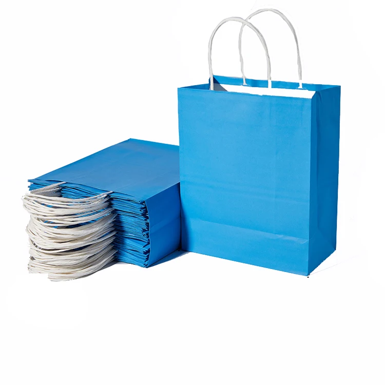 
Wholesale Custom Logo Promotional printed paper bag logo printing custom paper bags restaurant 