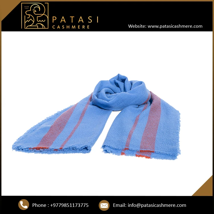 Best Selling Scarves With Stripes Design Unisex Oversize Cashmere Wrap Scarf For Sale
