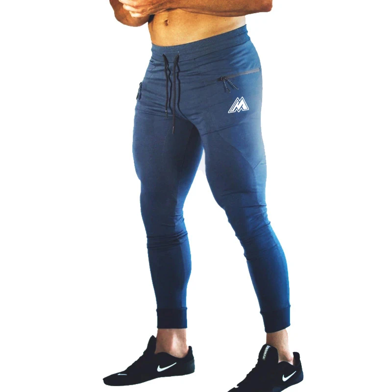 New Design Jogging Pant Slim Fit Gym Track pants Men Running Pant Zipper Sports Training Plus Size M-XXXL Sweatpants