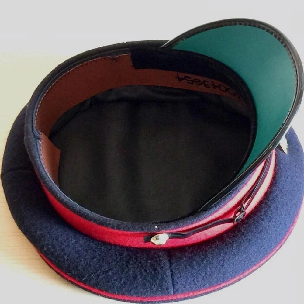 British Army the Royal Angliment Regiment Vintage Soviet Russia USSR Military Visor  Hat Faux  Crochet Visor Vintage Crown Hat