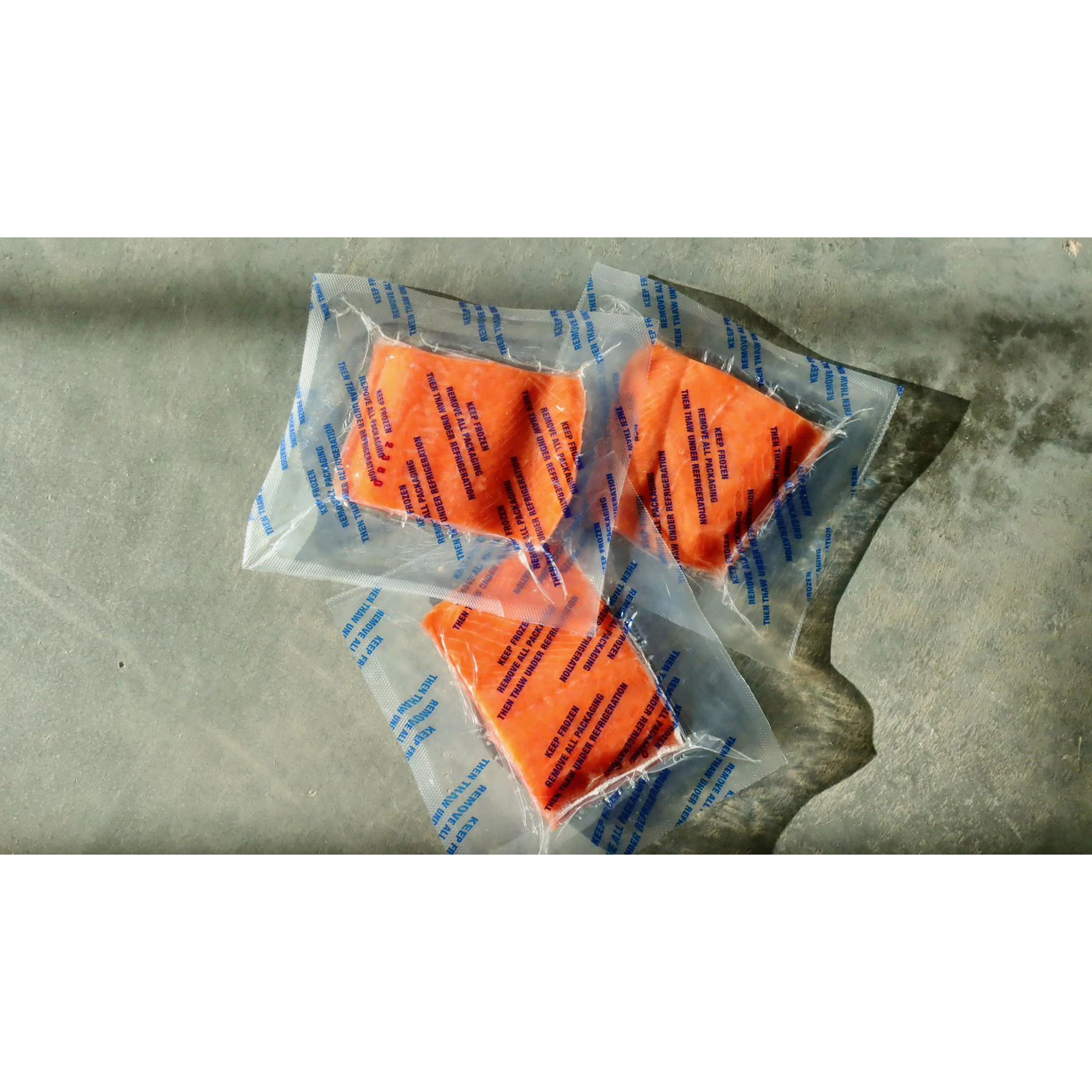 Bristol Bay Sockeye Salmon, Wild caught Salmon, 1 case of 15, 2 lb. bags of 4-7 oz. portioned fillets