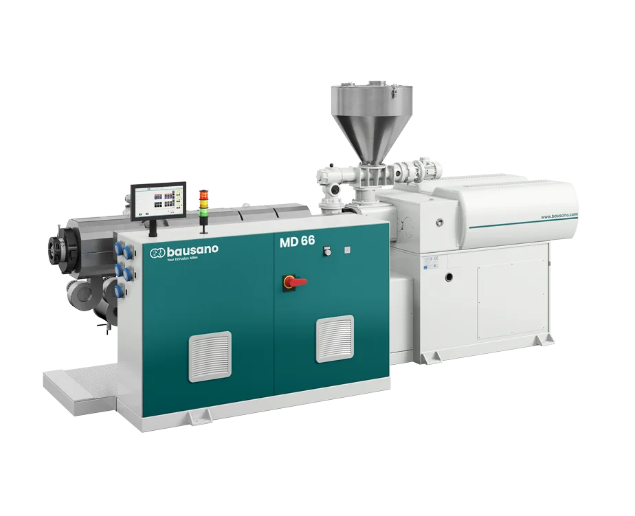 Bausano MD NextMover 52-66-75 | Twin Screw Extrusion Lines | Extruders for Pipe, profiles, granules