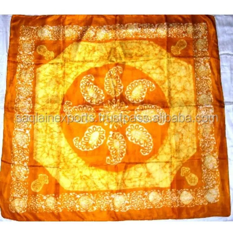 Excellent Fabric Beautiful Silk Scarves Best Selling Woman Fashion Batik Print Sophisticated #1Best selling