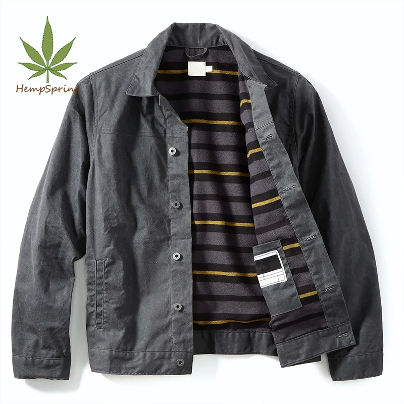 Высококачественная конопляная куртка HempSpring, натуральная Экологически чистая конопляная Органическая Хлопковая мужская футболка под заказ Конопляный домкрат