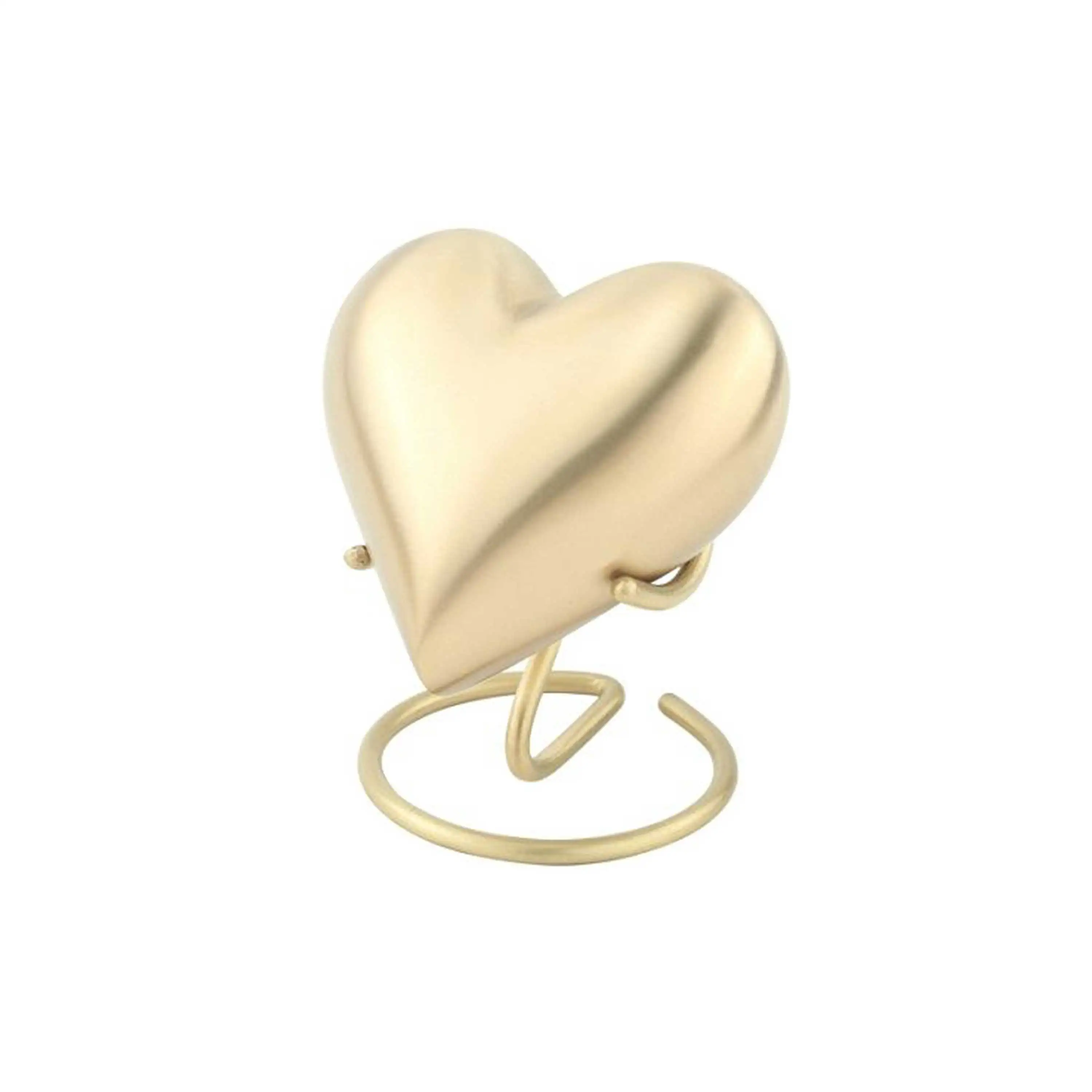 Brass Matte Heart Shape Keepsake Indian Handicraft Manufacturers Wholesale rates price quality high human ashes