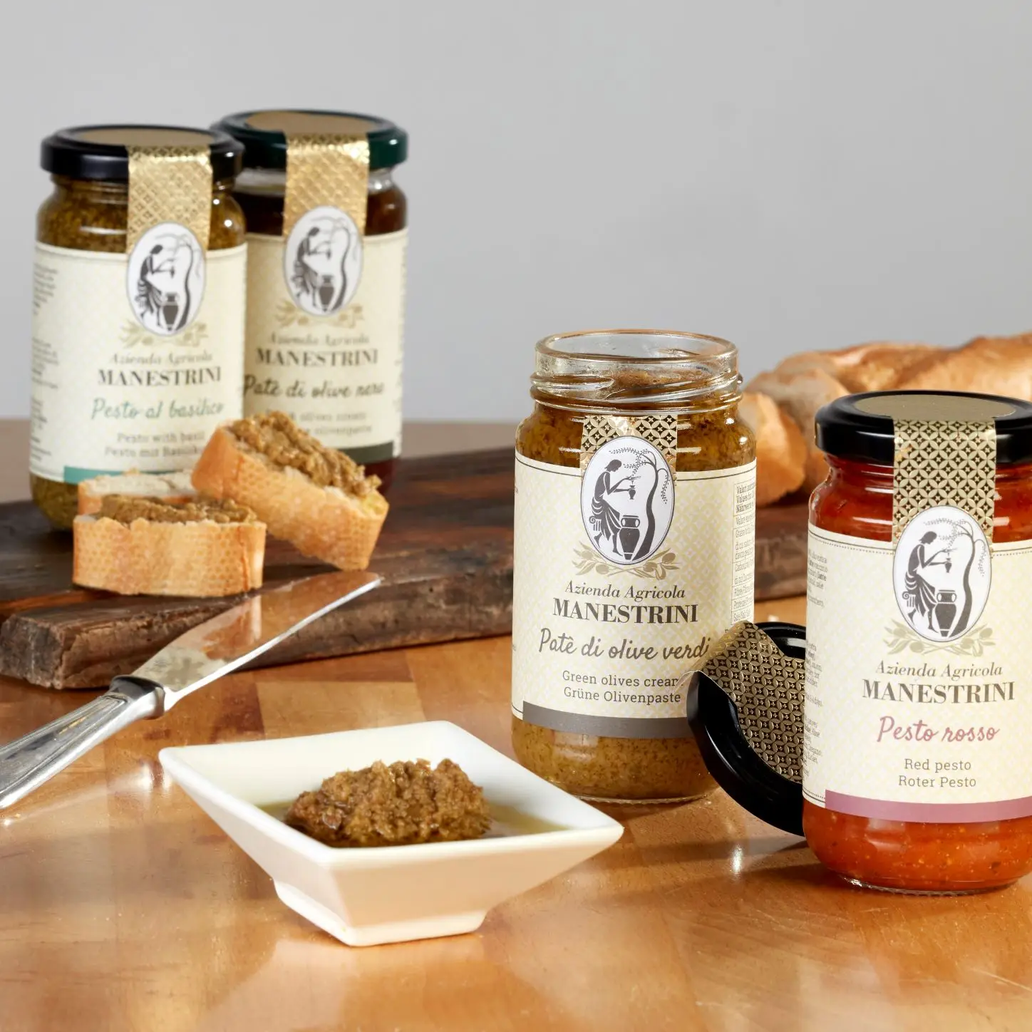 Top Italian quality Green Olives Pate 180gr Glass Jar - Italian Top Quality Food