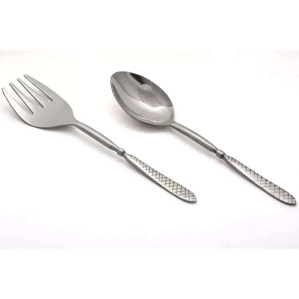 Wholesale Price Stainless Steel Salad Server Set Home Hotel Restaurant Events Tableware Use Kitchen Accessories At Best Price