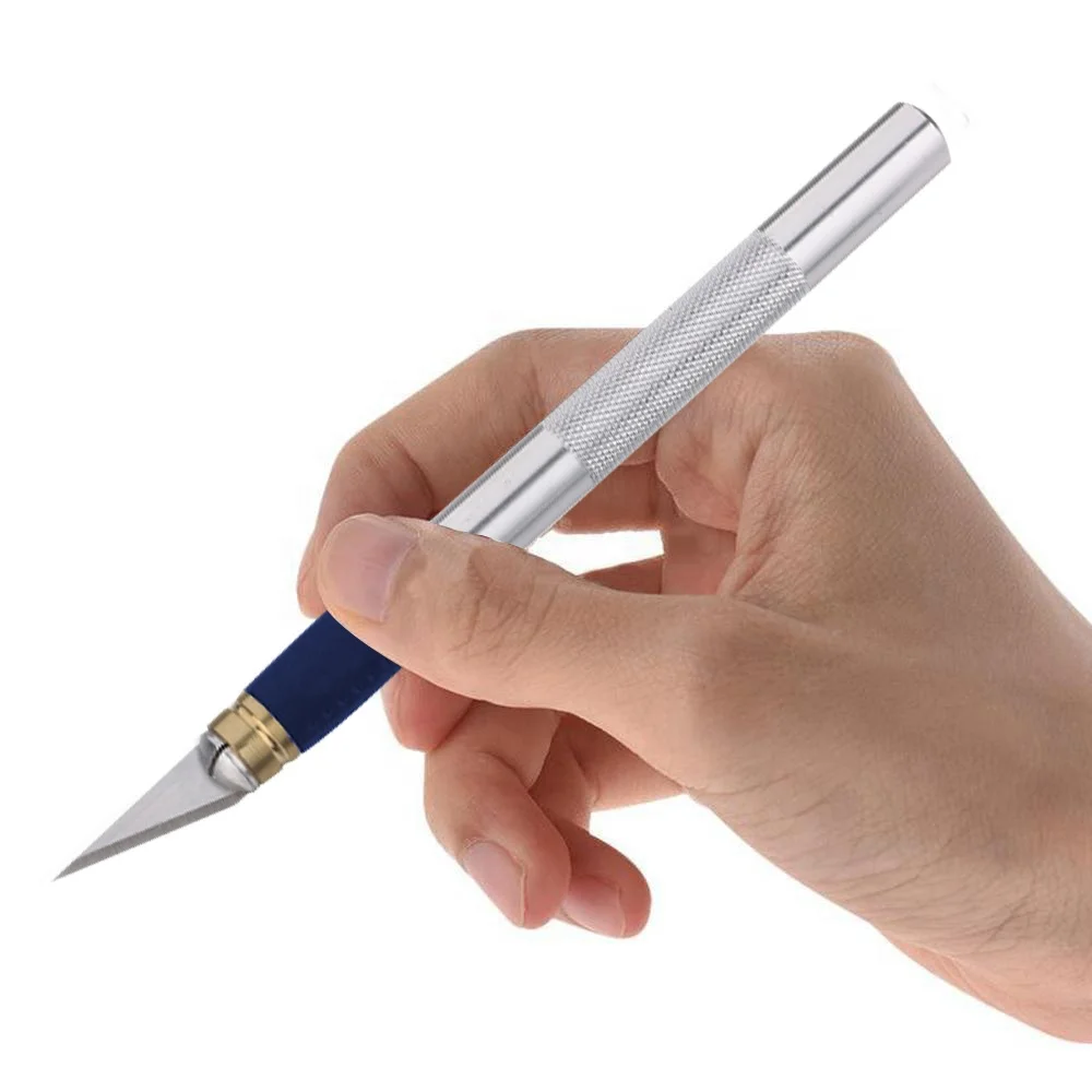 Precision Craft Tools Aluminum Jumbo Handle TPR Soft Rubber Grip SK5 Blade Art Hobby
