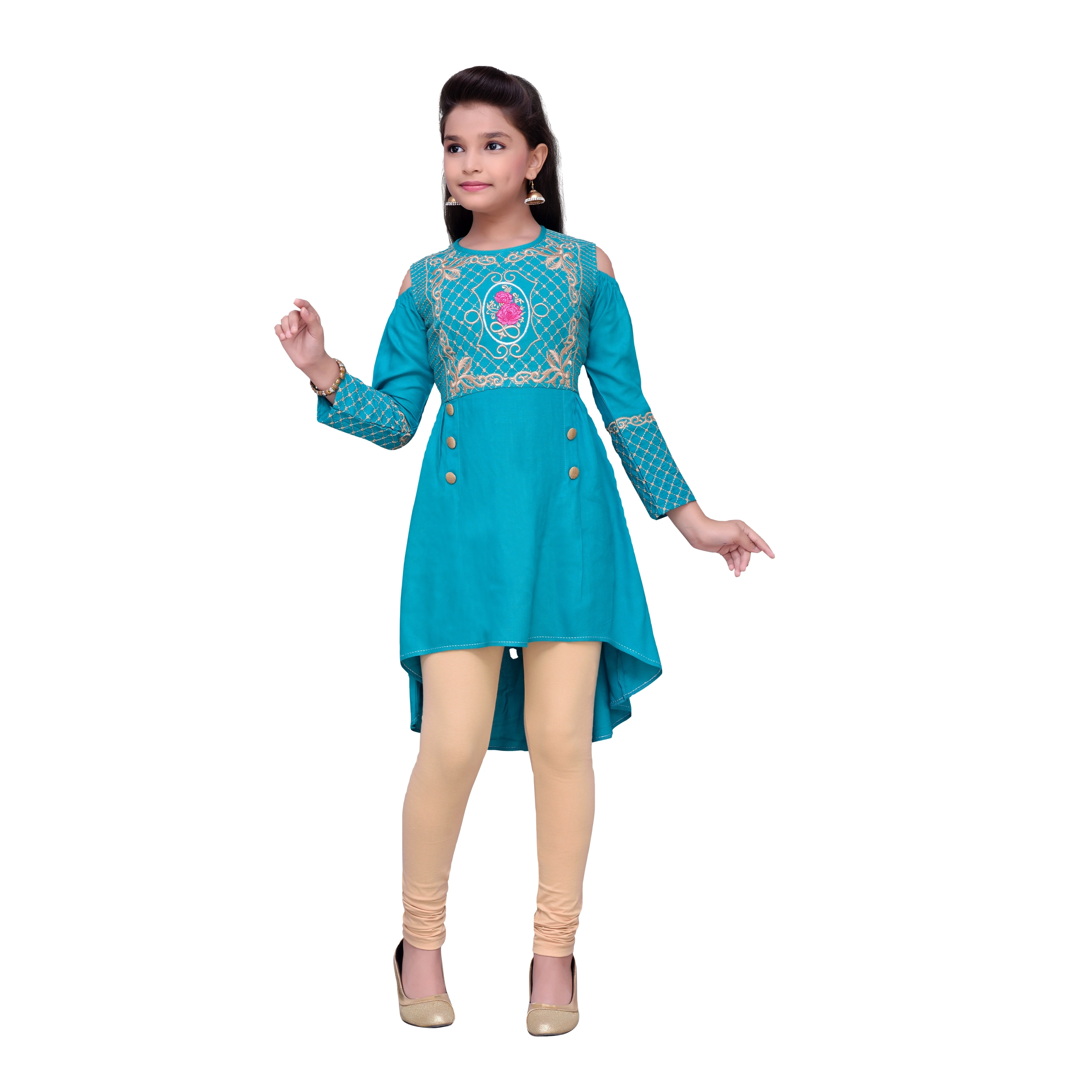 New Pattern kurtis design for Girls wear with collar