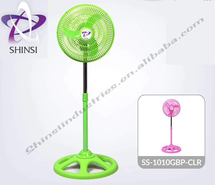 Electrical Oscillating Stand Fan SS-1010GBP-CLR Hot sale Multicolor
