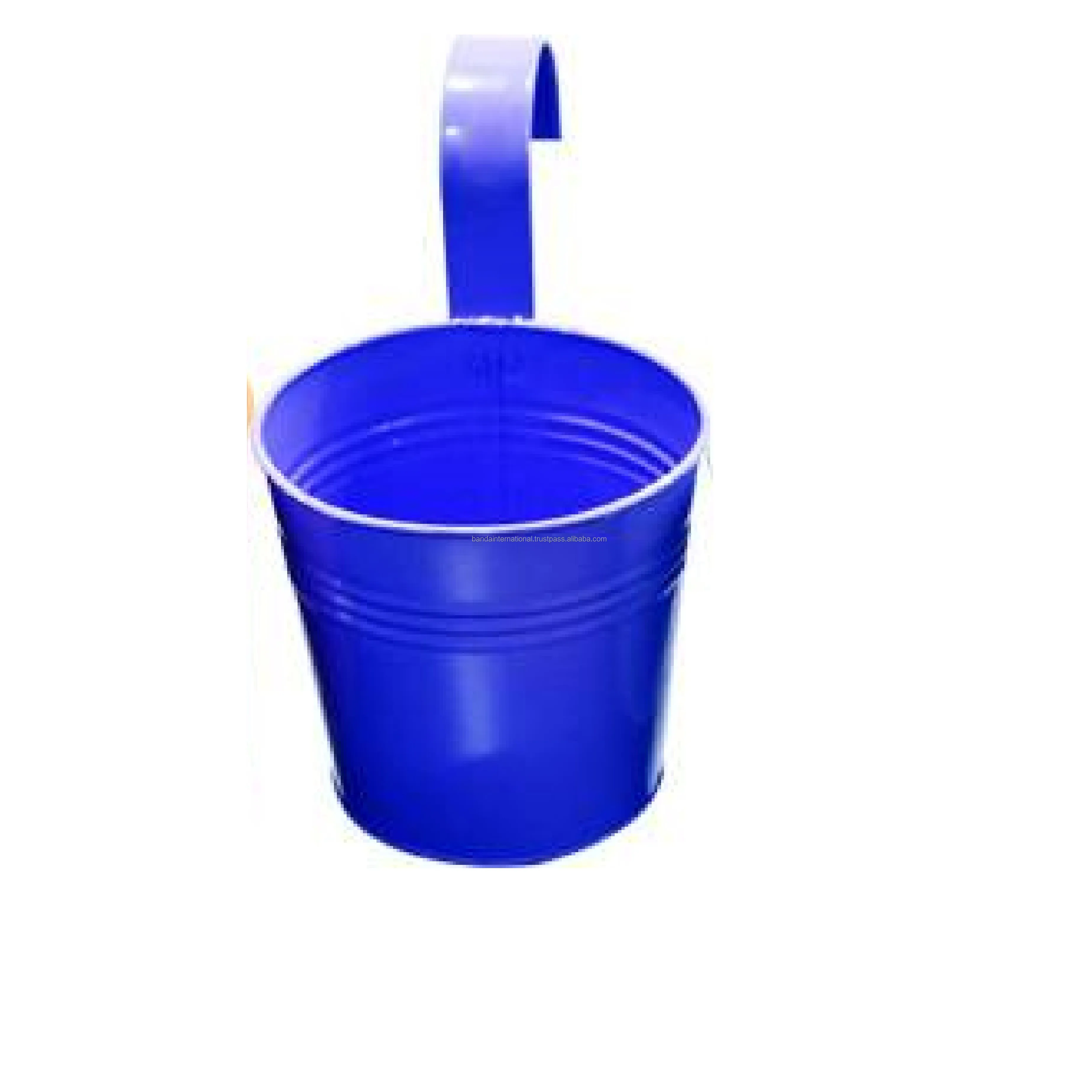 Indian Made Highest Quality Galvanised Zinc Tree Planters With Green And Black Color Garden Planters Low Prices