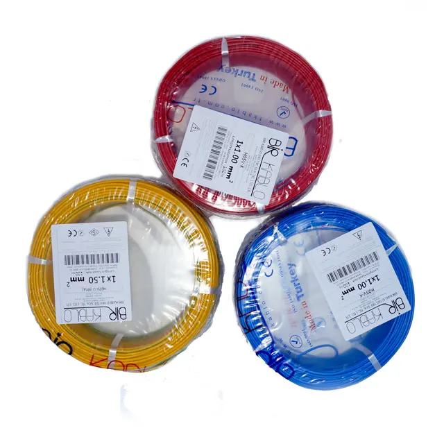 H07V-R Electric House Wiring Copper Wire & Cable BRISCOOL Cable H07v-r H07v-u Pvc Electric Wire