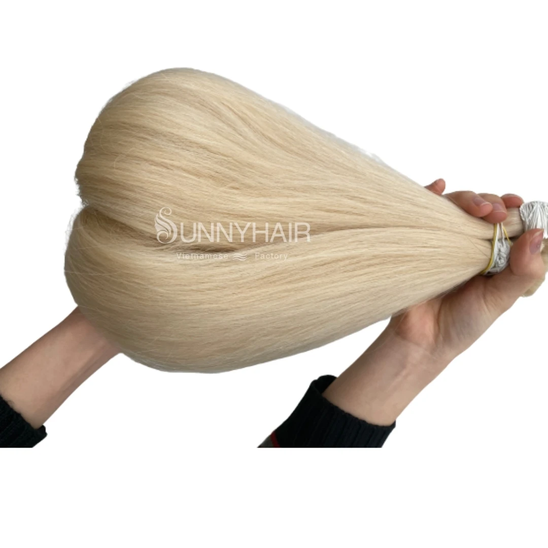
Wholesale Price Bulk Hair Blond Colour Hair Extension Cambodian Remy Hair 100% Unprocessed Vietnam Supplier 