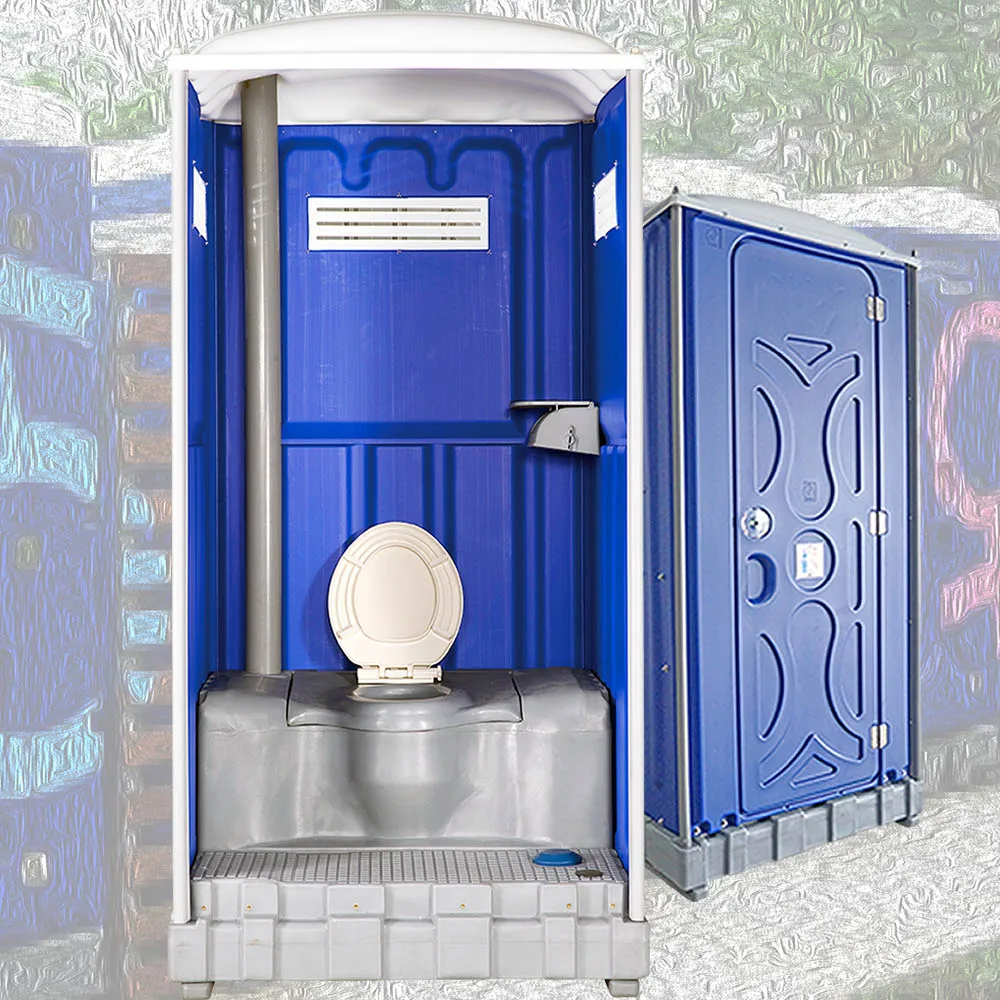 Foot pump septic outdoor single wall toilet 260liter tank washroom portable restroom