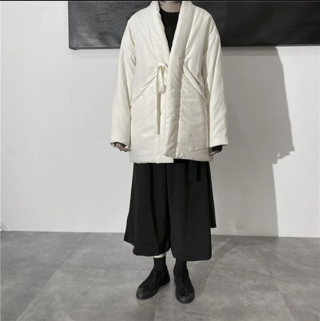 Men Women Kimono Anorak Japanese Jacket - Water Resistant Windbreaker / Nylon Polyester Flap-Cover