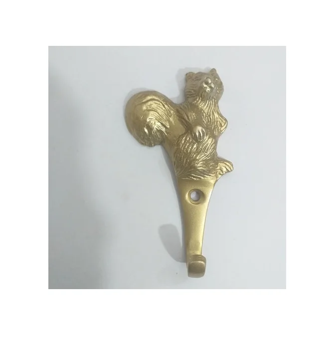 Classic Wall Hook elegant vintage clothe hanger customized logo Aluminium Cat Unique Wall Hook For Decoration clothe hanger