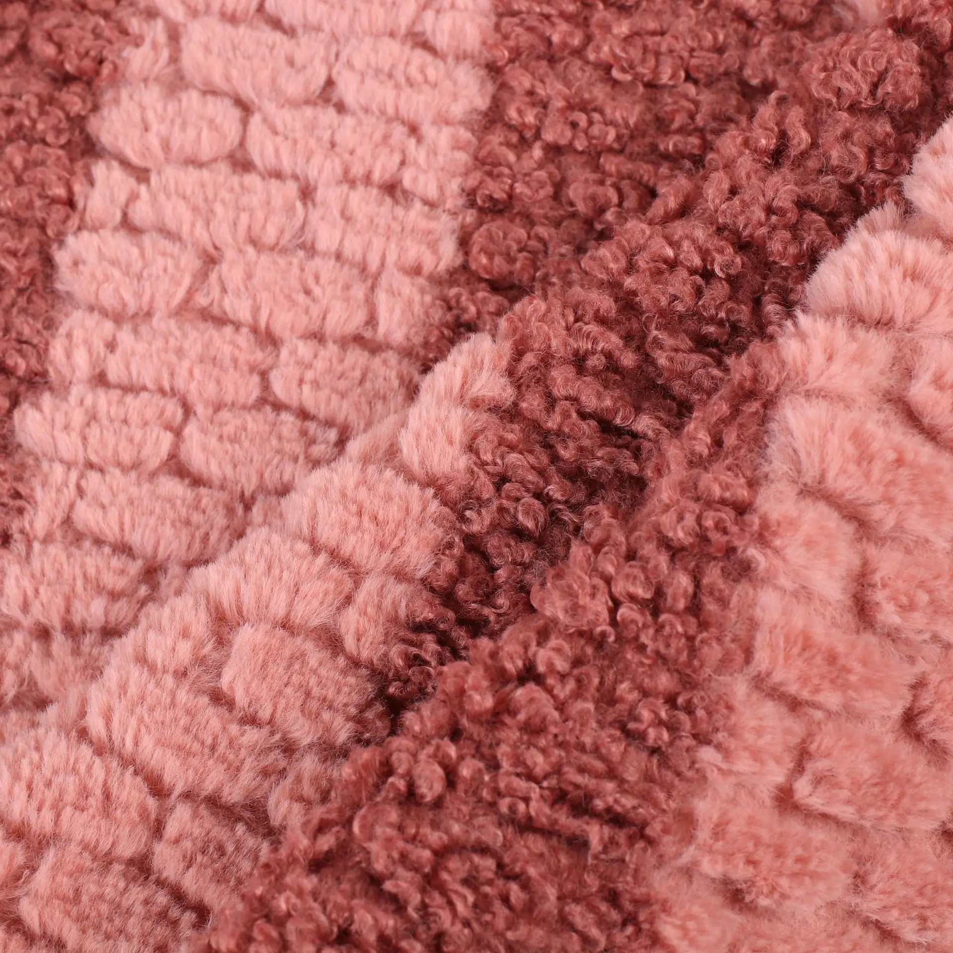 
Two-color velvet Teddy velvet jacquard rabbit hair customised ptinting brushed coat coat home textile clothing plush toy fabric 