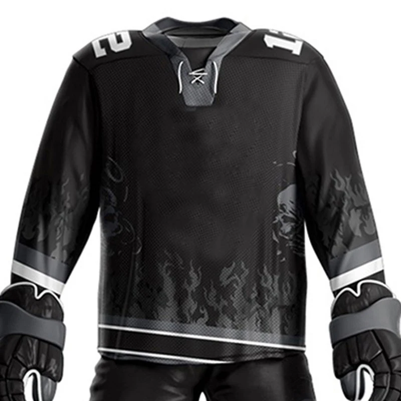 Комплект спортивной одежды для мужчин дышащая тренировочная форма баскетбола колледжа черного цвета