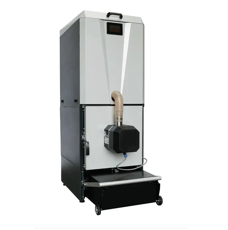 Pellet boiler 30 kW with exuhaust fan and ash removal system