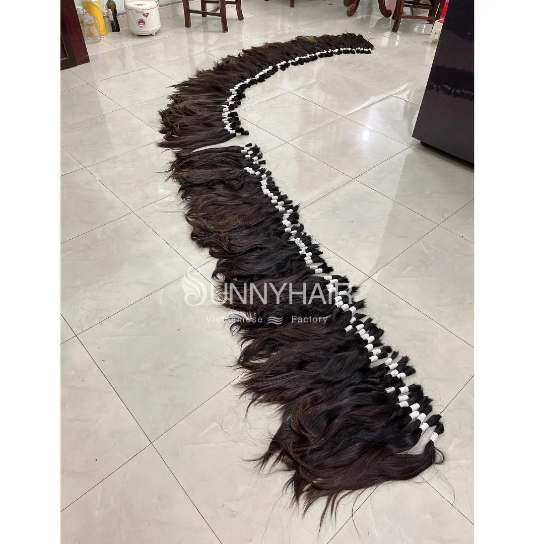 Wholesale  Raw Cuticle Aligned Hair extension Bundles,100% Baby Hair Unprocessed Virgin Hair Bulk Wholesale from Vietnam