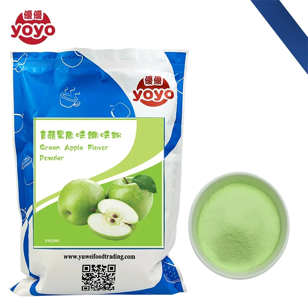 Green Apple Flavor Milk Tea Beverage Powder Taiwan