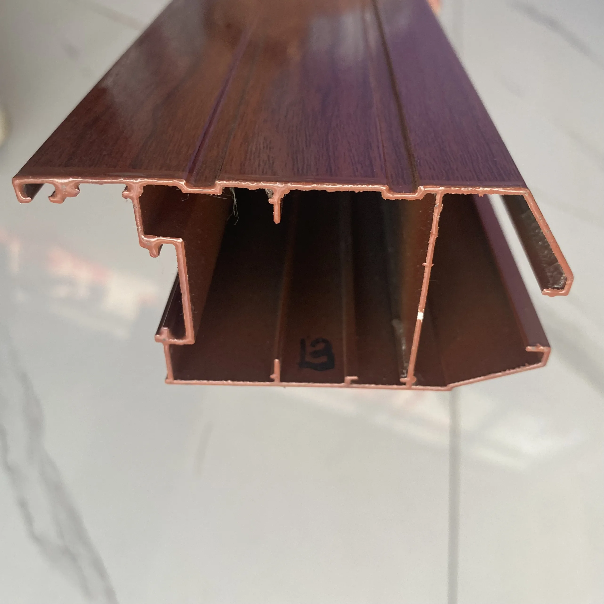 Shalumi  wood grain aluminum wood grain aluminum windows aluminum profiled bars