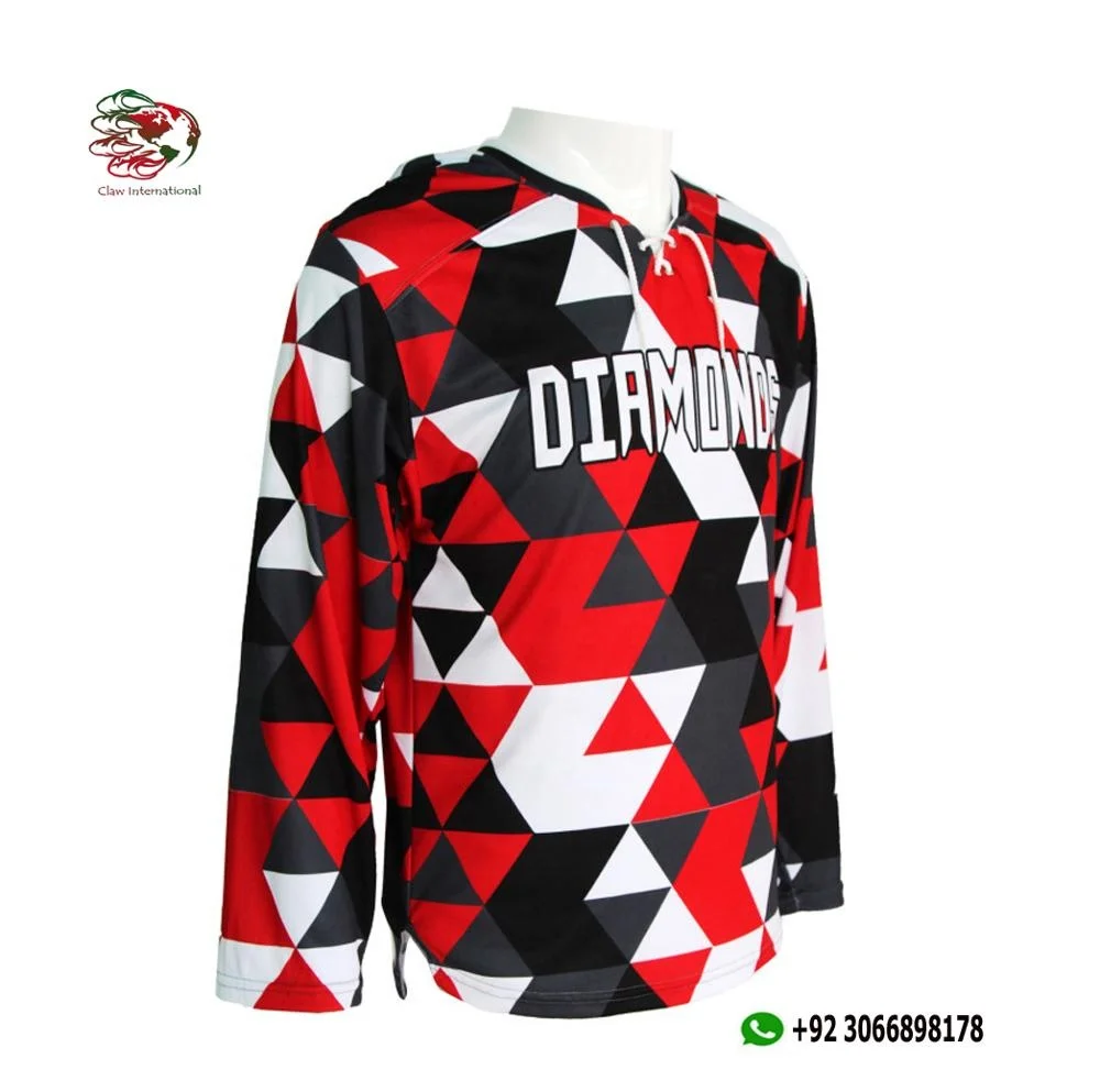 OEM Sublimated  ice Hockey    Printing Cheap  Ice Hockey jersey uniform