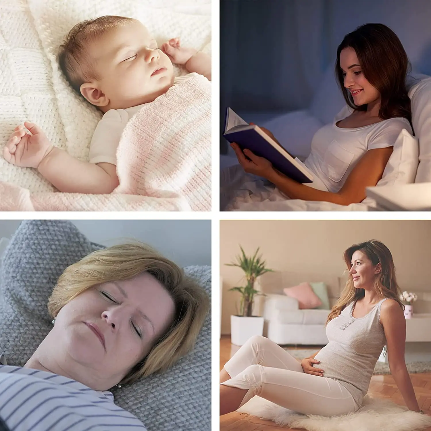 Portable Smart White Noise Baby Night Light with Alarm Clock, App control to define your own personal sleep routine