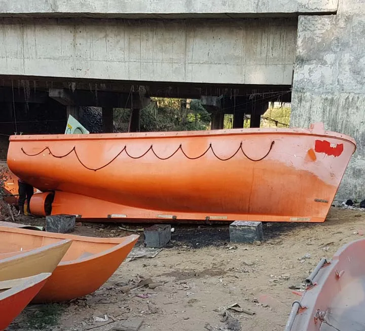 Lifeboat Hull for Tourist boat, Fishing boat, Dutch Tender boat ERNST HATECKE GMBH Germany made Enclosed Lifeboat Bangladesh