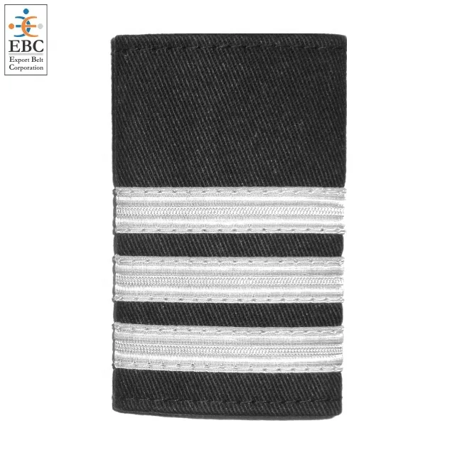 OEM Gold Bar Epaulet for Pilot Sliders Shoulder Boards Wholesale Pilot Style Shoulder Boards Epaulets 1/2/3/4 Silver Bars